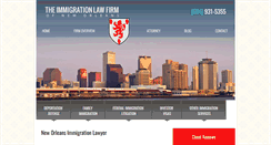 Desktop Screenshot of immigrationlawneworleans.com