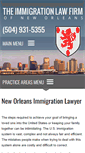Mobile Screenshot of immigrationlawneworleans.com