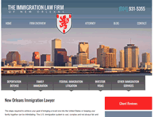 Tablet Screenshot of immigrationlawneworleans.com